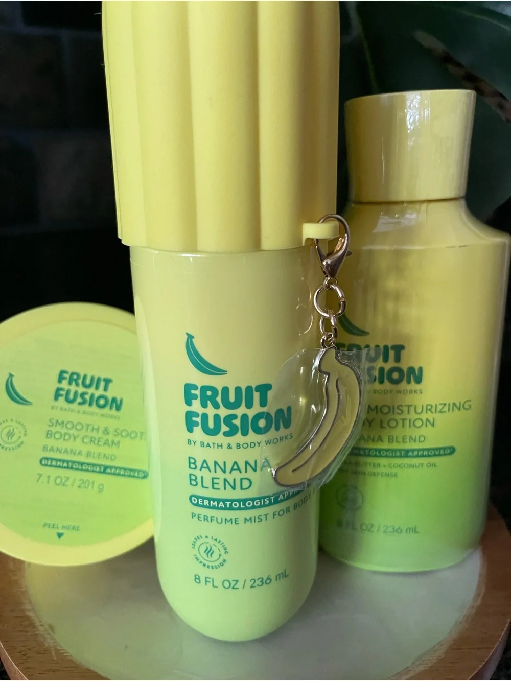 🍌BANANA BLEND FRUIT FUSION BY BATH & BODY WORKS | SET OF 3 | BRAND NEW WITH TAGS
